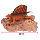 Maxbell PVC Solid Dinosaur Figure Dimetrodon Miniature Home Decor Kids Education Toy