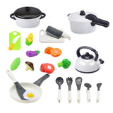 Maxbell Kids Plastic Play Kitchen Childrens Play Pretend Set Toy Accessories 22pcs