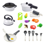 Maxbell Kids Plastic Play Kitchen Childrens Play Pretend Set Toy Accessories 22pcs