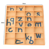 Maxbell Maxbell Wooden Montessori Movable Alphabets Box Letters for Children Educational Toy