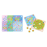 Maxbell 20PCS Wooden Pegs,6PCS Memory Cards Memory Matching Early Education Kids Toy