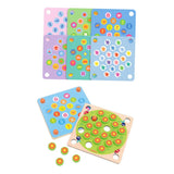 Maxbell 20PCS Wooden Pegs,6PCS Memory Cards Memory Matching Early Education Kids Toy