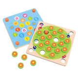 Maxbell 20PCS Wooden Pegs,6PCS Memory Cards Memory Matching Early Education Kids Toy