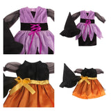 Maxbell Fashion Doll Clothes 18"    Dress Hat Halloween Decoration Purple