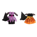 Maxbell Fashion Doll Clothes 18"    Dress Hat Halloween Decoration Purple