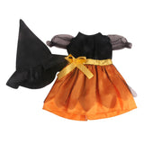 Maxbell Fashion Doll Clothes 18" American Doll Dress Hat Halloween Decoration Yellow