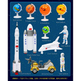 Maxbell Maxbell 1pc Space Exploration Toy Set Aerospace Planet Model Kids Plastic Toys