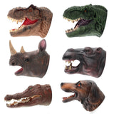 Maxbell Maxbell Simulated Rubber Soft Animal Hand Puppet Head Fun Toys Kids Rhinoceros