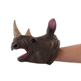 Maxbell Maxbell Simulated Rubber Soft Animal Hand Puppet Head Fun Toys Kids Rhinoceros