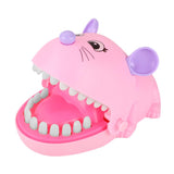 Maxbell Maxbell Funny Big Mouse Mouth Dentist Bite Finger Toy Family Game for Kids Xmas Pink