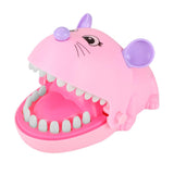 Maxbell Maxbell Funny Big Mouse Mouth Dentist Bite Finger Toy Family Game for Kids Xmas Pink