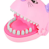 Maxbell Maxbell Funny Big Mouse Mouth Dentist Bite Finger Toy Family Game for Kids Xmas Pink