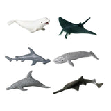 Maxbell Maxbell 6 Pieces Realistic Sea Life Animal Model Figurine Kids Educational Toy