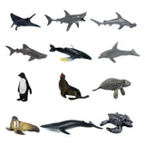 Maxbell Maxbell 12 Pieces Realistic Sea Life Animal Model Figurine Kids Educational Toys