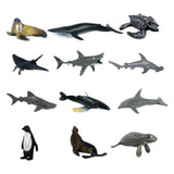 Maxbell Maxbell 12 Pieces Realistic Sea Life Animal Model Figurine Kids Educational Toys