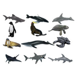 Maxbell Maxbell 12 Pieces Realistic Sea Life Animal Model Figurine Kids Educational Toys