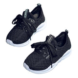 Maxbell Maxbell Kids Running Sneakers Summer Sport Shoes Lightweight Breathable black 33