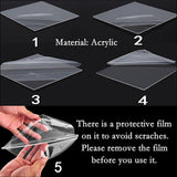 20xAcrylic Clear Ball Display Stand Rugby Basketball Football Soccer Holder