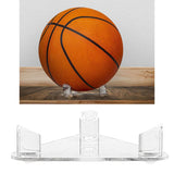 20xAcrylic Clear Ball Display Stand Rugby Basketball Football Soccer Holder