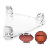 20xAcrylic Clear Ball Display Stand Rugby Basketball Football Soccer Holder
