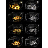 Maxbell 2xAcrylic Display Case Dustproof Protection Boxes Container 27x13x22cm