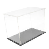 Maxbell 2xAcrylic Display Case Dustproof Protection Boxes Container 27x13x22cm