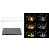 Maxbell 2xAcrylic Display Case Dustproof Protection Boxes Container 27x13x22cm