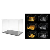 Maxbell 2xAcrylic Display Case Dustproof Protection Boxes Container 27x13x22cm