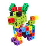 Maxbell Maxbell Children's Centimeter Cubes Math Linking Toys Teaching Aids PP 4 colors