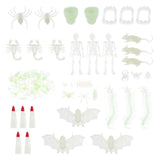 Maxbell Maxbell Plastic Mini Insect Bugs Bulk Model Figure Kids Toy Glow in Dark 120pcs