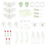 Maxbell Maxbell Plastic Mini Insect Bugs Bulk Model Figure Kids Toy Glow in Dark 120pcs