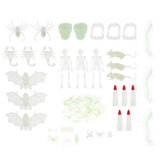 Maxbell Maxbell Plastic Mini Insect Bugs Bulk Model Figure Kids Toy Glow in Dark 120pcs