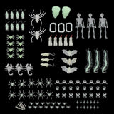 Maxbell Maxbell Plastic Mini Insect Bugs Bulk Model Figure Kids Toy Glow in Dark 120pcs