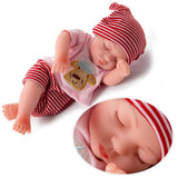 Maxbell 10 inch Real Lifelike Reborn Boy Doll Silicone Newborn Baby Dolls Boy Red