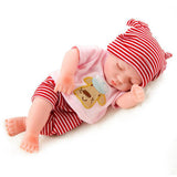 Maxbell 10 inch Real Lifelike Reborn Boy Doll Silicone Newborn Baby Dolls Boy Red