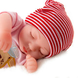 Maxbell 10 inch Real Lifelike Reborn Boy Doll Silicone Newborn Baby Dolls Boy Red