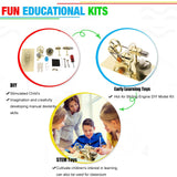 2x Mini Hot Air Stirling Engine Motor Model Educational Steam Heat Education
