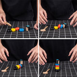 Maxbell 6xUnbreakable Immortal Wooden Man Magic toy Stubborn tumbler Stage Trick Props