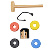 Maxbell 3xUnbreakable Immortal Wooden Man Magic toy Stubborn tumbler Stage Trick Props