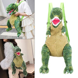 Maxbell 4xCute Backpack for Child Toddler Dinosaur Plush Doll Bags Gift Green