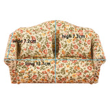 Maxbell Wood Sofa and Carpet Furniture for 1/12 Dollhouse