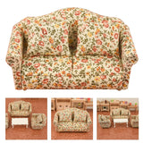 Maxbell Wood Sofa and Carpet Furniture for 1/12 Dollhouse