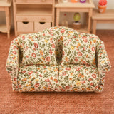Maxbell Wood Sofa and Carpet Furniture for 1/12 Dollhouse