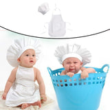 17xCotton Baby Newborn Photography Prop Pretend Chef Apron Set Boy Large