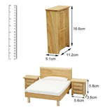 Maxbell Doll House Wood Bedroom Furniture 1:12 Dollhouse