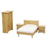 Maxbell Doll House Wood Bedroom Furniture 1:12 Dollhouse