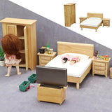 Maxbell Doll House Wood Bedroom Furniture 1:12 Dollhouse