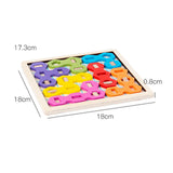 Maxbell Wooden Geometric Shape Jigsaw Puzzle Kids Toys Children Educational Learning