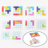 Maxbell Wooden Geometric Shape Jigsaw Puzzle Kids Toys Children Educational Learning