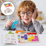 Maxbell Wooden Geometric Shape Jigsaw Puzzle Kids Toys Children Educational Learning